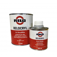 Акриловый грунт Mipa RELO Relocryl HS 4+1, 1л + отвердитель, 0,25 л, черный