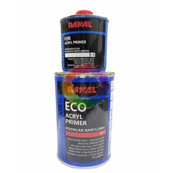 Акриловий грунт для авто Ranal ECO 5+1 чорний 0,8+0,16 затверджувач